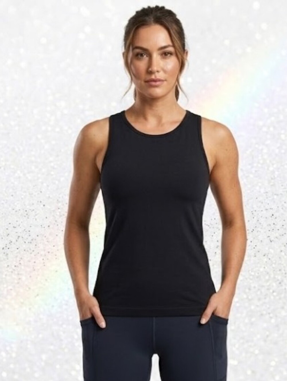Fabletics Rutched Razorback Sports Workout Thank Top Womens Large - Picture 4 of 15